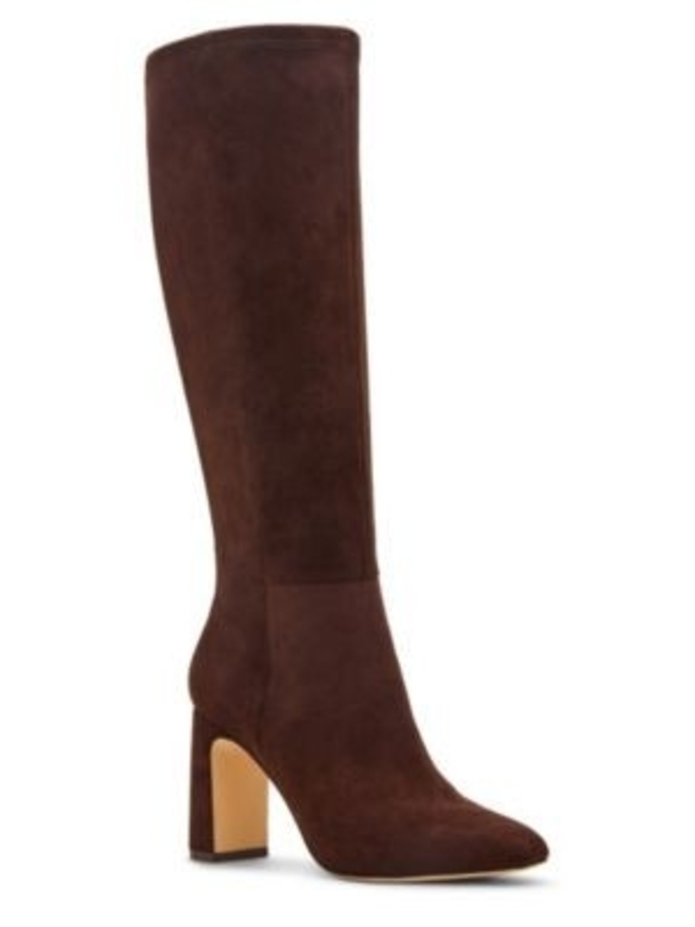 Madden Girl Dark Brown Suede Over-the-Knee Block Heel Boots